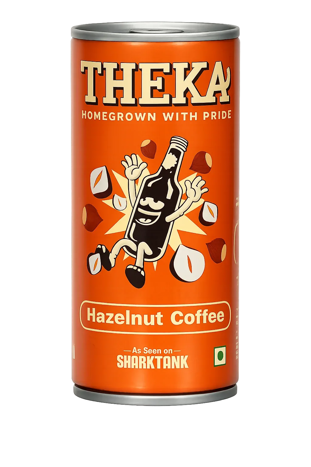 Theka Hazelnut ready-to-drink coffee can